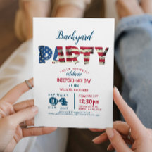 Simple And Elegant Fourth of July Backyard Party