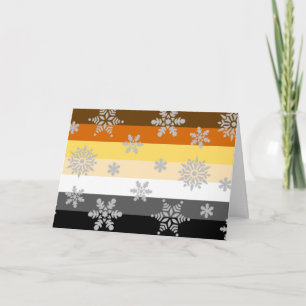 Simple and Elegant Gay Bear Pride Christmas Card