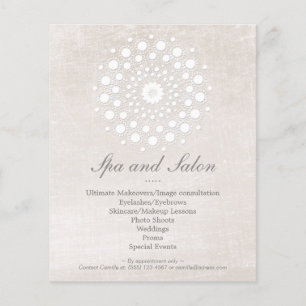 Simple and Elegant Hair Salon and Spa Off White Flyer