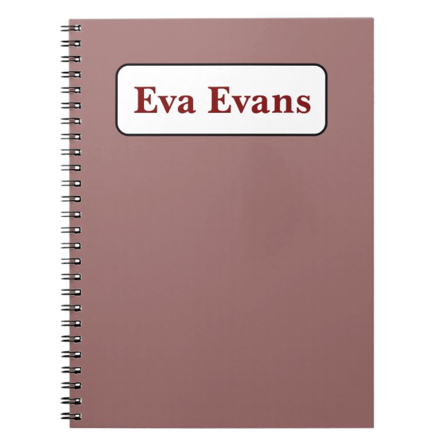 Simple and Elegant Notebook (Front)