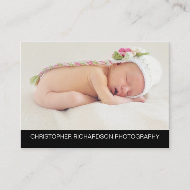 Simple and Elegant Photography Business Card (Front)