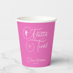 Simple And Elegant Pink Fairy  Paper Cups