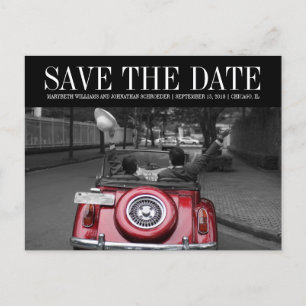 Simple and Elegant Save the Date Photo Postcard