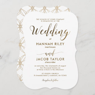 Simple and Elegant Script Wedding Invitation