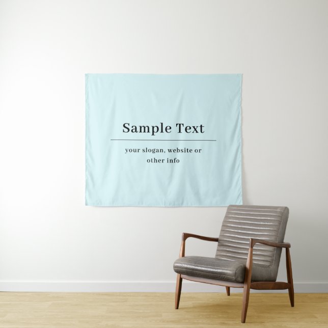 Simple and Elegant Text Template | Light Blue Tapestry (In Situ (Horizontal))