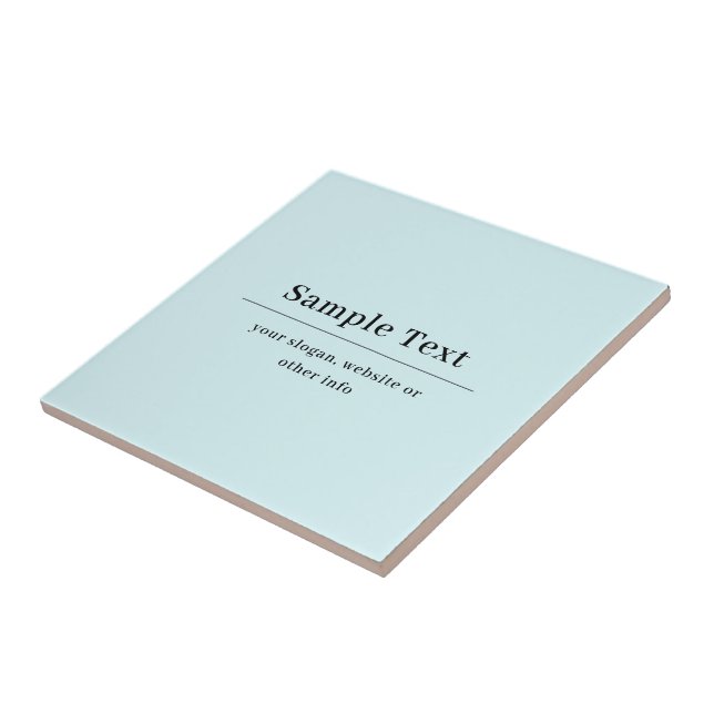 Simple and Elegant Text Template | Light Blue Tile (Side)
