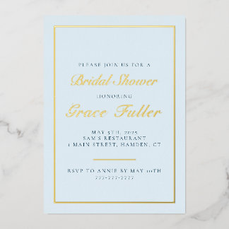 Simple and Elegant Typography Foil Invitation
