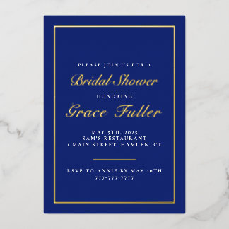 Simple and Elegant Typography Foil Invitation