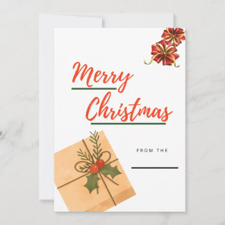 Simple and Festive Christmas Greeting Card
