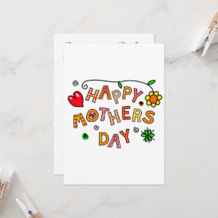 Simple and Fun Happy Mothers Day Card