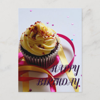 Simple and lovely Happy Birthday custom Postcard