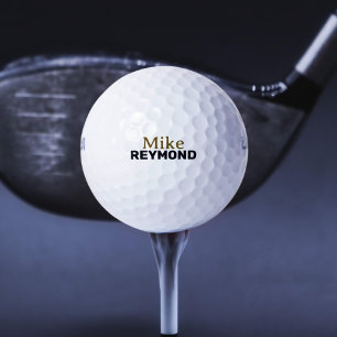 Simple and Minimal Golfers Name  Golf Balls