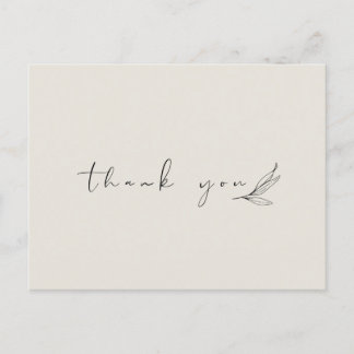 Simple and Minimal Thank You Card