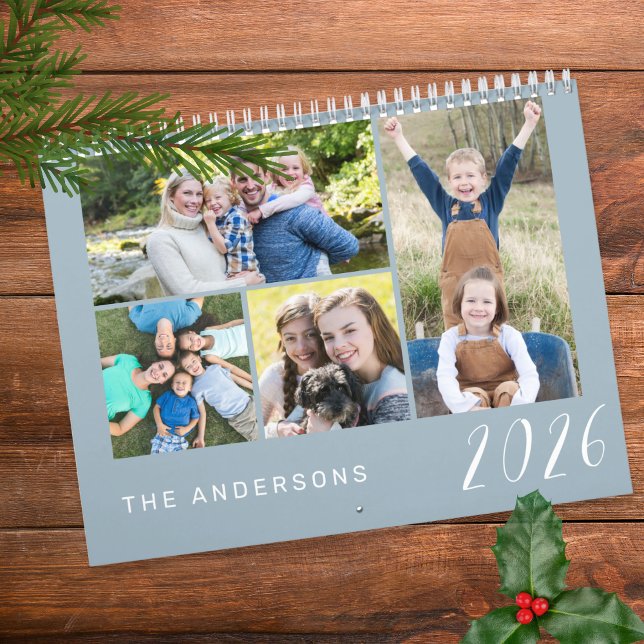 Simple and Minimalist Family Photos 2026 Calendar (Creator Uploaded)