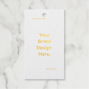 Simple and Minimalist Foil Gift Tag