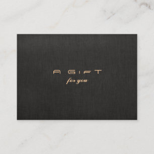 Simple and Modern Black Gift Certificate
