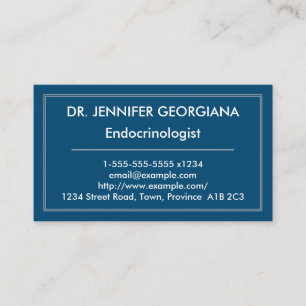 Simple and Modern Endocrinologist Business Card