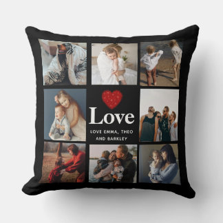 Simple and Modern | Love Photo Collage Cushion