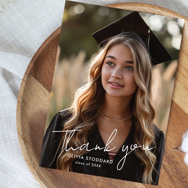 Simple and Modern Photo Graduation Thank You (Creator Uploaded)