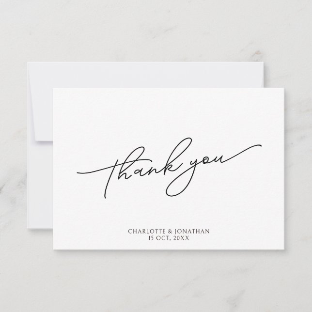 Simple and Modern Thank You Card (Front)