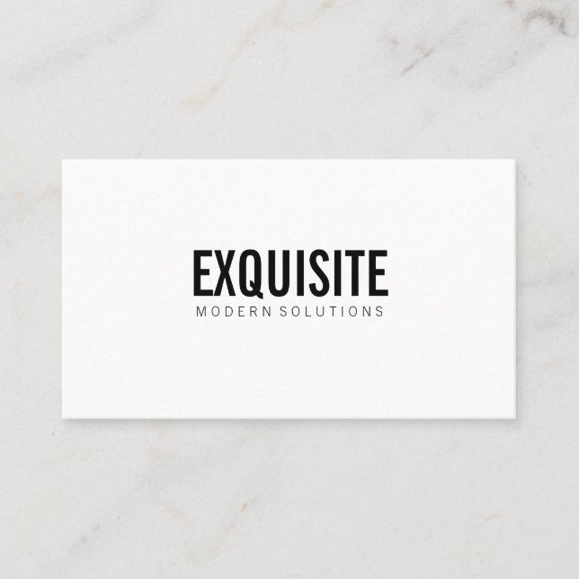 Simple and Professional with Icons Business Card (Front)