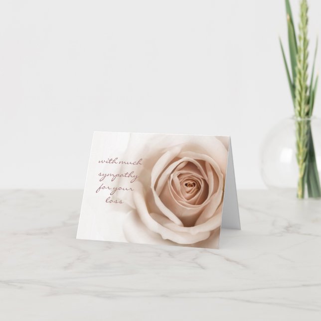 Simple and Sincere Sympathy Card (Front)