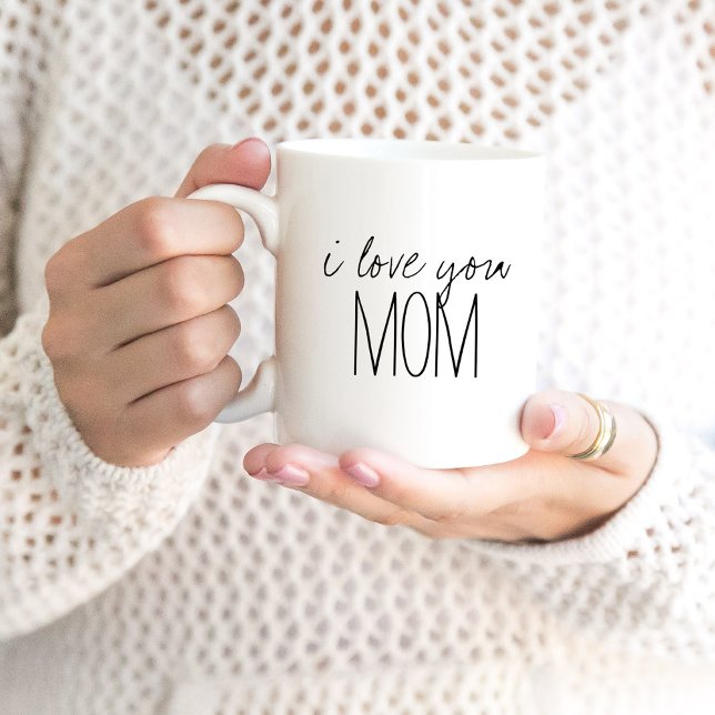 Simple and Sweet Personalised I Love You Mum Coffee Mug (Creator Uploaded)