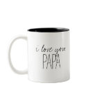 Simple and Sweet Personalised I Love You Papa