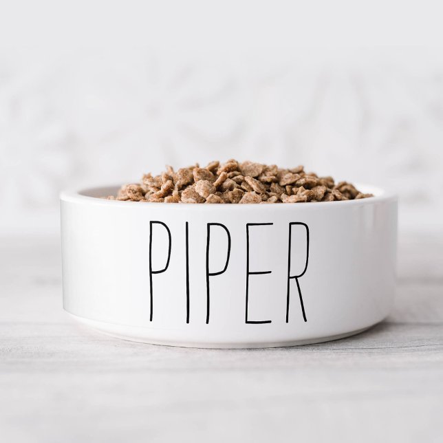 Simple and Sweet Personalised Name Dog Bowl (Creator Uploaded)