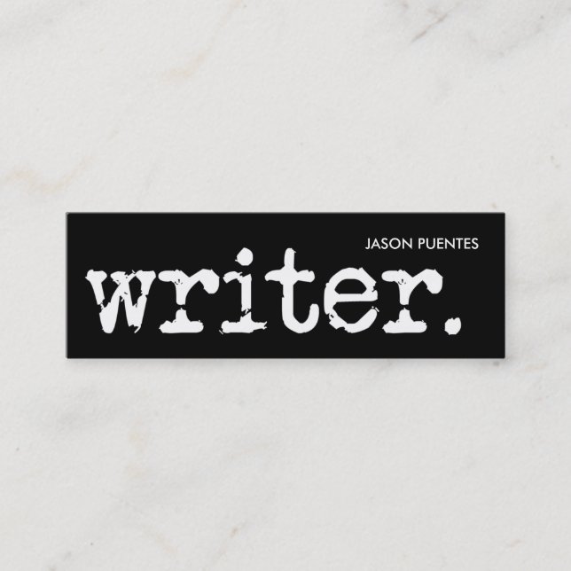 simple and to the point mini business card (Front)