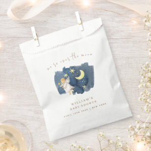 Simple Angel Moon Star Baby Shower  Favour Bags