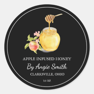 Simple Apple Infused Honey Label
