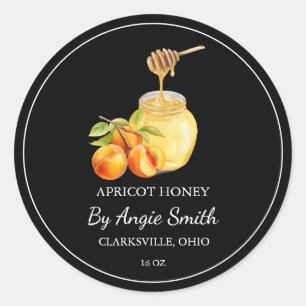 Simple Apricot Infused Honey Label