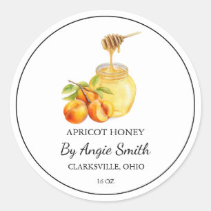 Simple Apricot Infused Honey Label