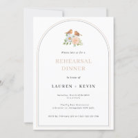 Simple arch love birds rehearsal dinner