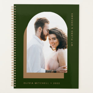 Simple Arch Modern Forest Green with Photo Planner