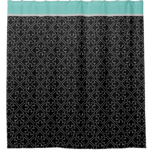 Simple Arrow Outline Pattern Shower Curtain