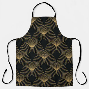 simple art deco pattern geometric apron