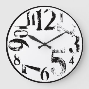 Simple art large clock