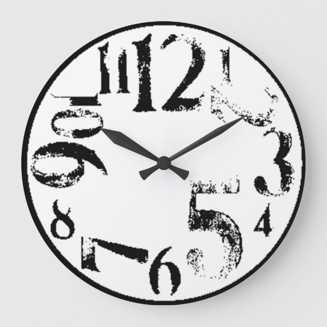 Simple art large clock (Front)