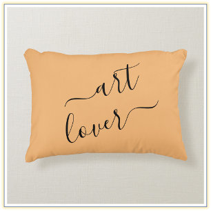 Simple Art Lover Minimalist Design Accent Pillow