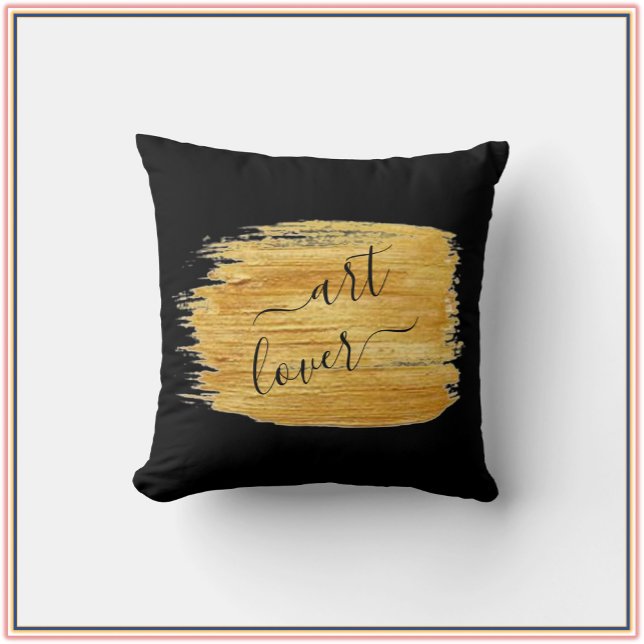 Simple Art Lover Minimalist Design  Cushion (Creator Uploaded)
