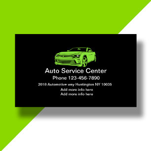 Simple Auto Repair Centre Design Business Card