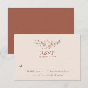 Simple Autumn RSVP Card
