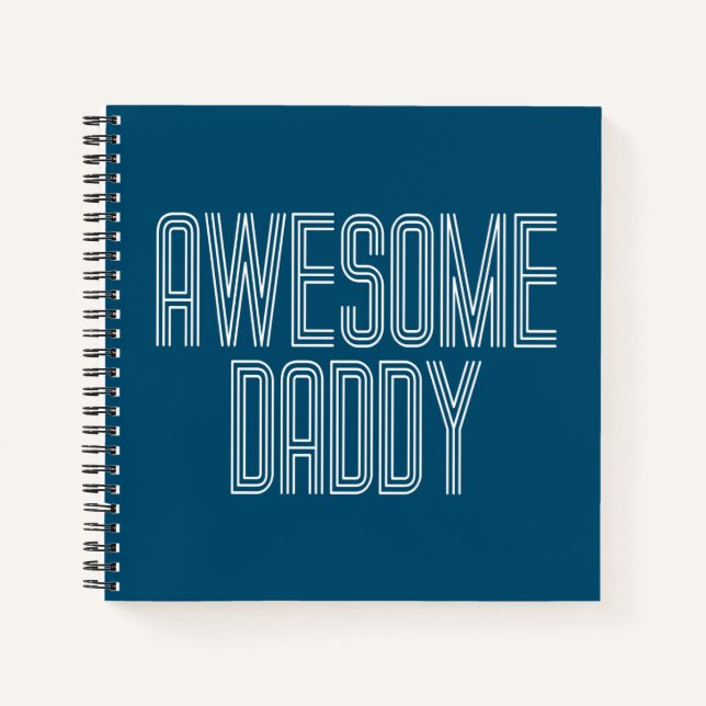 Simple Awesome Daddy Father's Day | Notebook (Front)