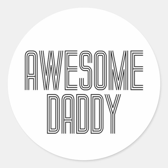 Simple Awesome Daddy Father's Day | Sticker (Front)