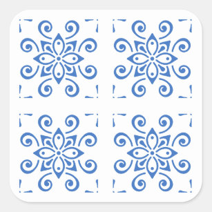 Simple Azulejo Square Sticker