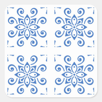 Simple Azulejo Square Sticker