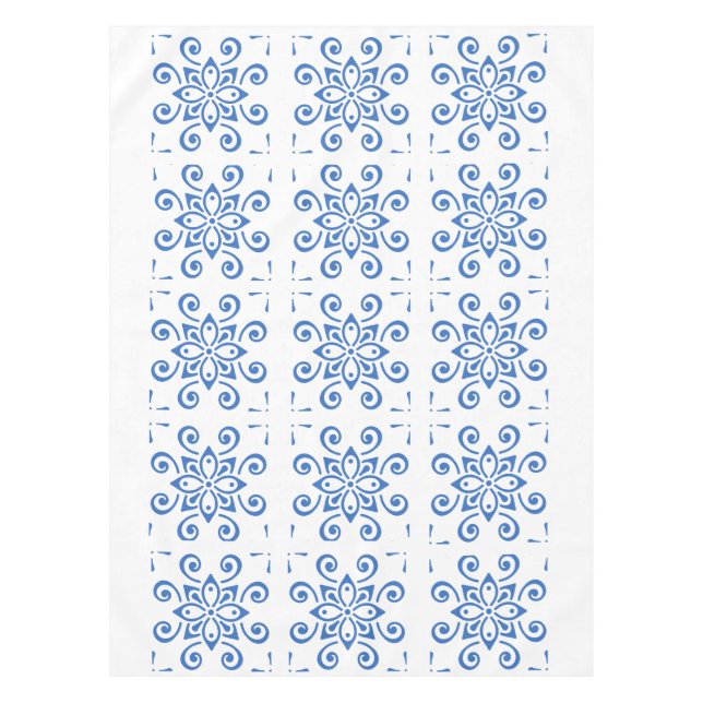 Simple Azulejo  Tablecloth (Front)