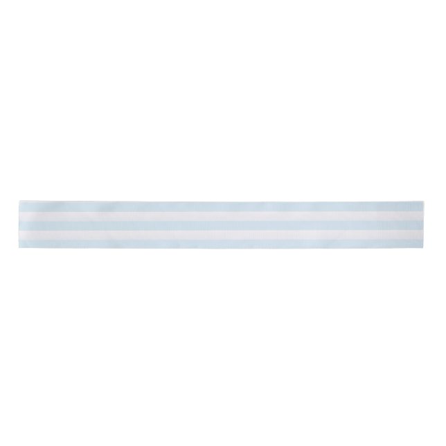 Simple Azure French Stripe Satin Ribbon (Front)